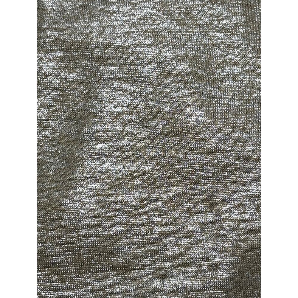 Majestic Filatures Linen Blend Deluxe Tee Shirt Metallic Maxi Dress Women's 5/XL - Picture 6 of 8